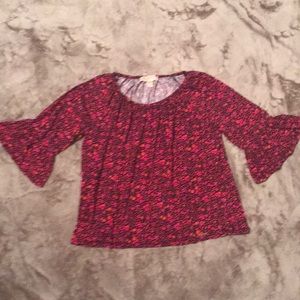 NEW Michael Kors Peasant Top w/ 3/4 Bell Sleeves